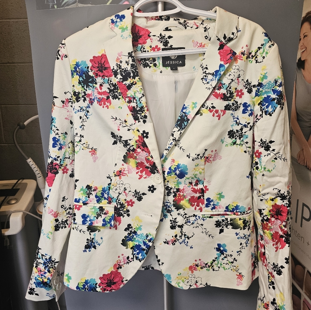 Jessica Women's Blazer - Floral Print